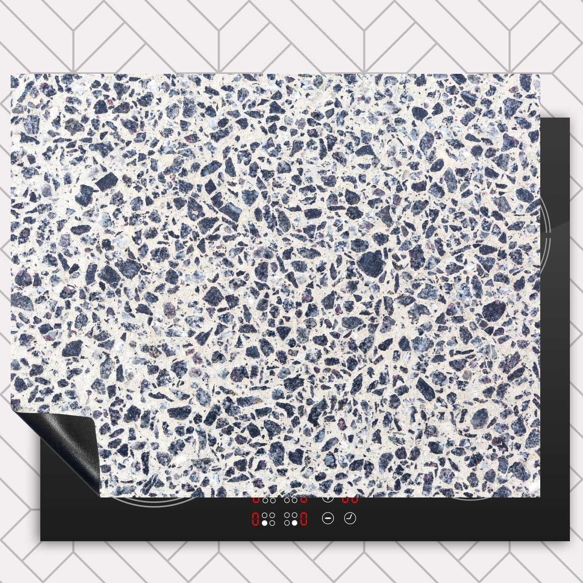 Inductie beschermer - Terrazzo Calm Stone
