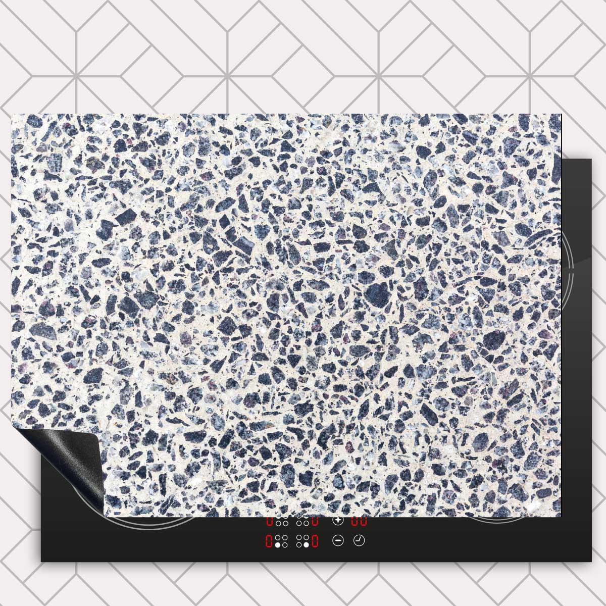 Inductie beschermer - Terrazzo Calm Stone