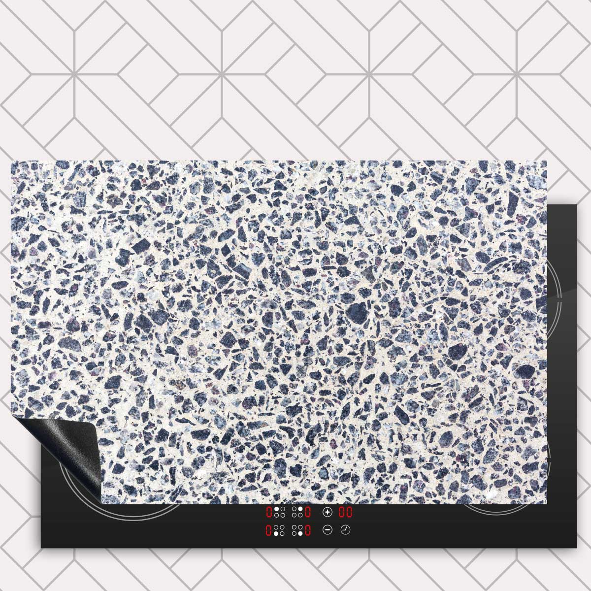 Inductie beschermer - Terrazzo Calm Stone