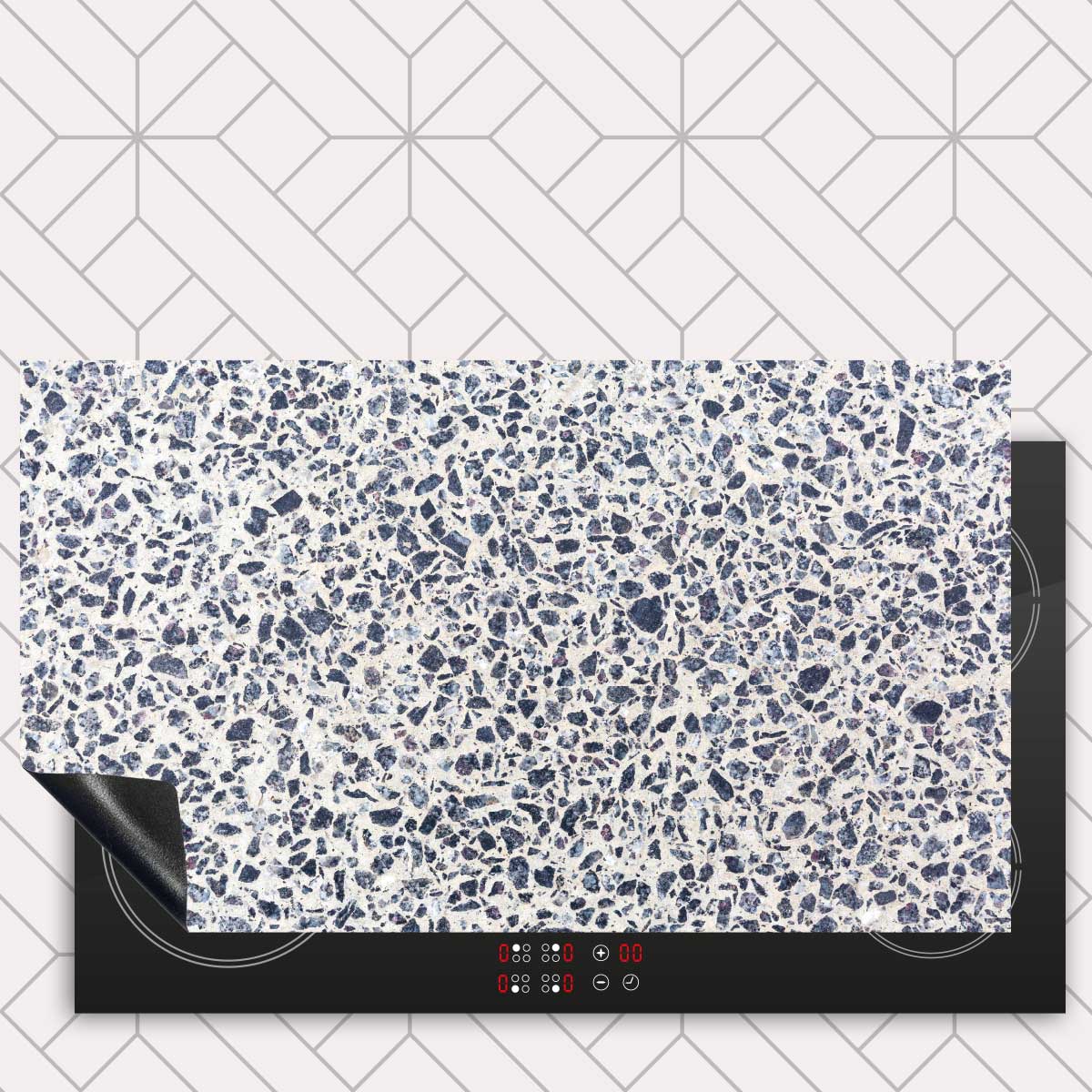Inductie beschermer - Terrazzo Calm Stone