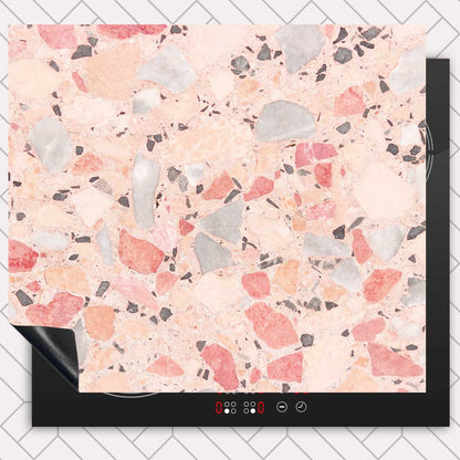 Inductie beschermer - Terrazzo Pink Deluxe