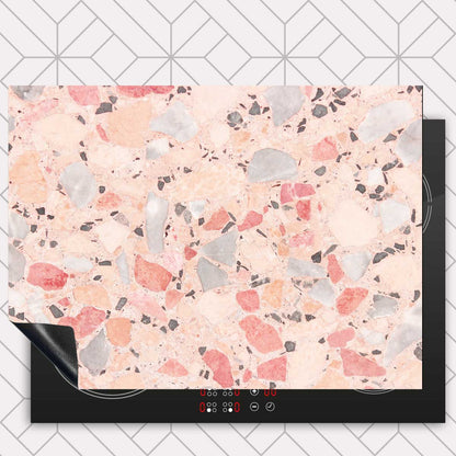 Inductie beschermer - Terrazzo Pink Deluxe