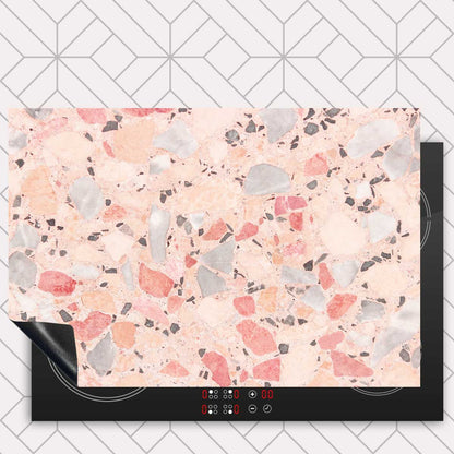 Inductie beschermer - Terrazzo Pink Deluxe