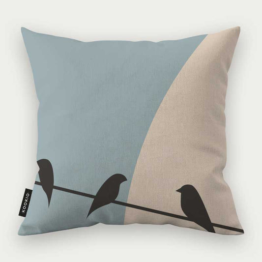 Sierkussen - Vogels op een draad