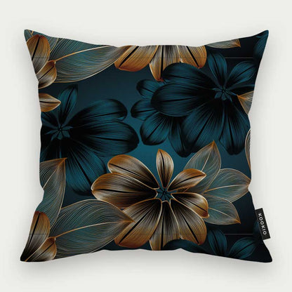 Sierkussen - Gouden bloemen