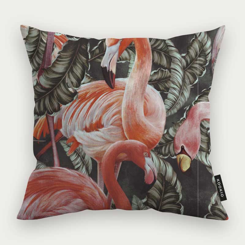 Sierkussen - Tropische flamingo’s
