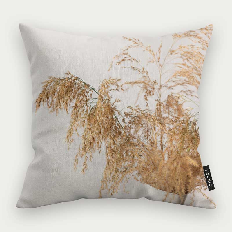 Sierkussen - Droogbloemen Calm Beige