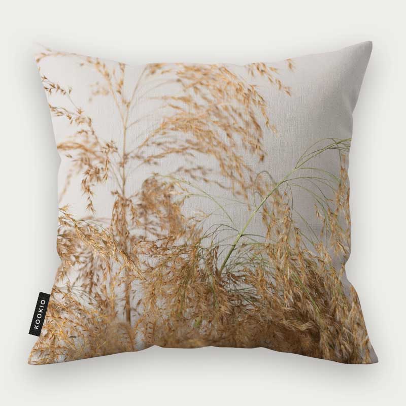 Sierkussen - Droogbloemen Calm Beige
