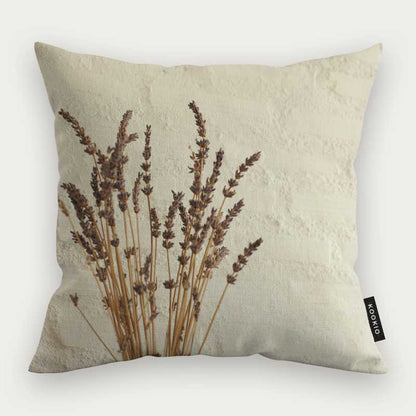 Sierkussen - Droogbloemen Rustiek Beige