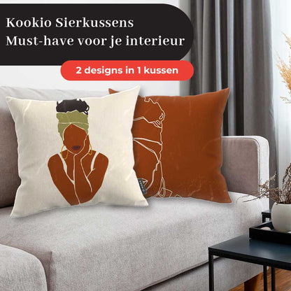 Sierkussen - Afrikaanse vrouw