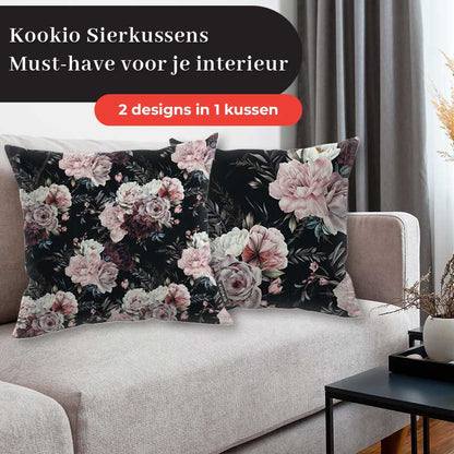 Sierkussen - Floral roze