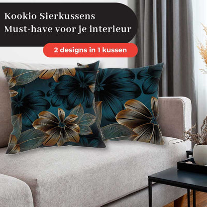 Sierkussen - Gouden bloemen