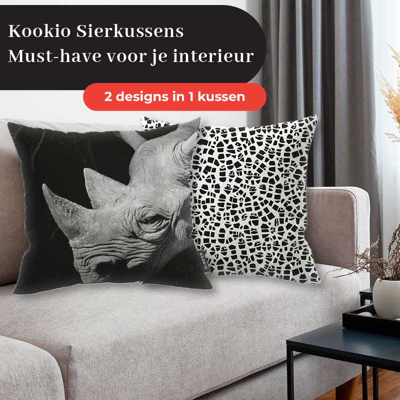 Sierkussen dieren - Neushoorn