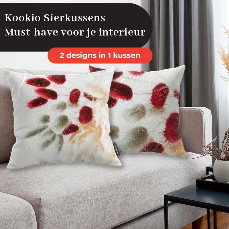 Sierkussen - Droogbloemen Boho Style