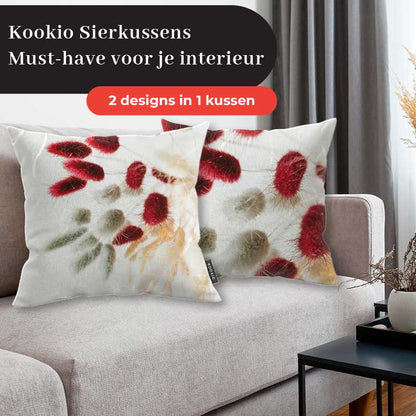 Sierkussen - Droogbloemen Boho Style