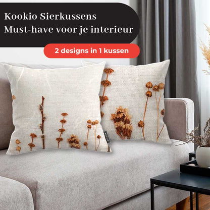 Sierkussen - Droogbloemen Natuurlijke Rust