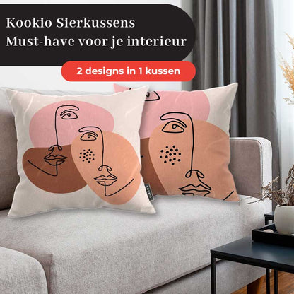 Sierkussen - Portret van twee vrouwen
