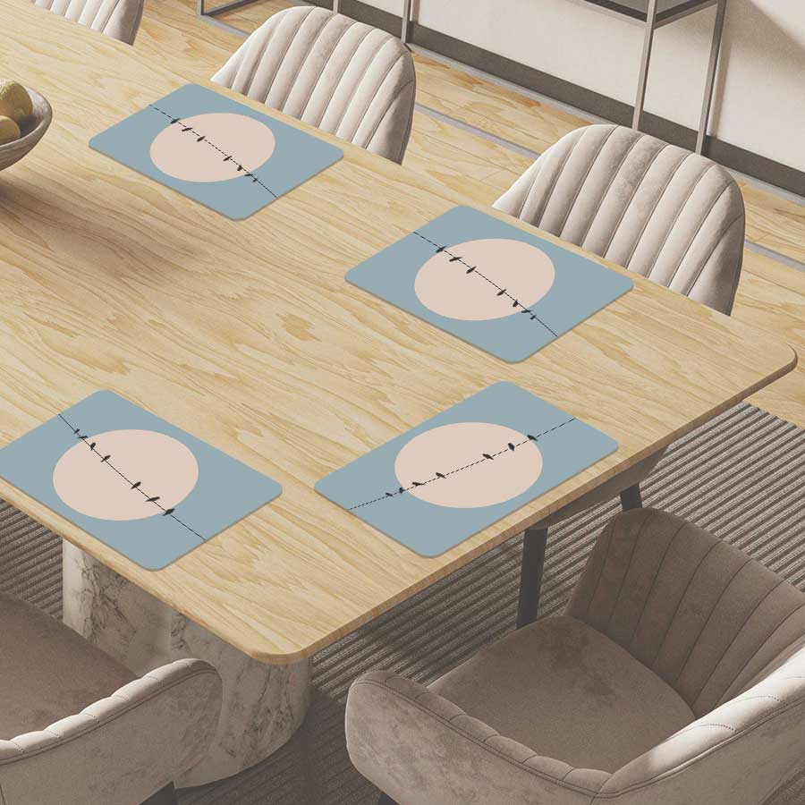 Placemat - Vogels op een draad