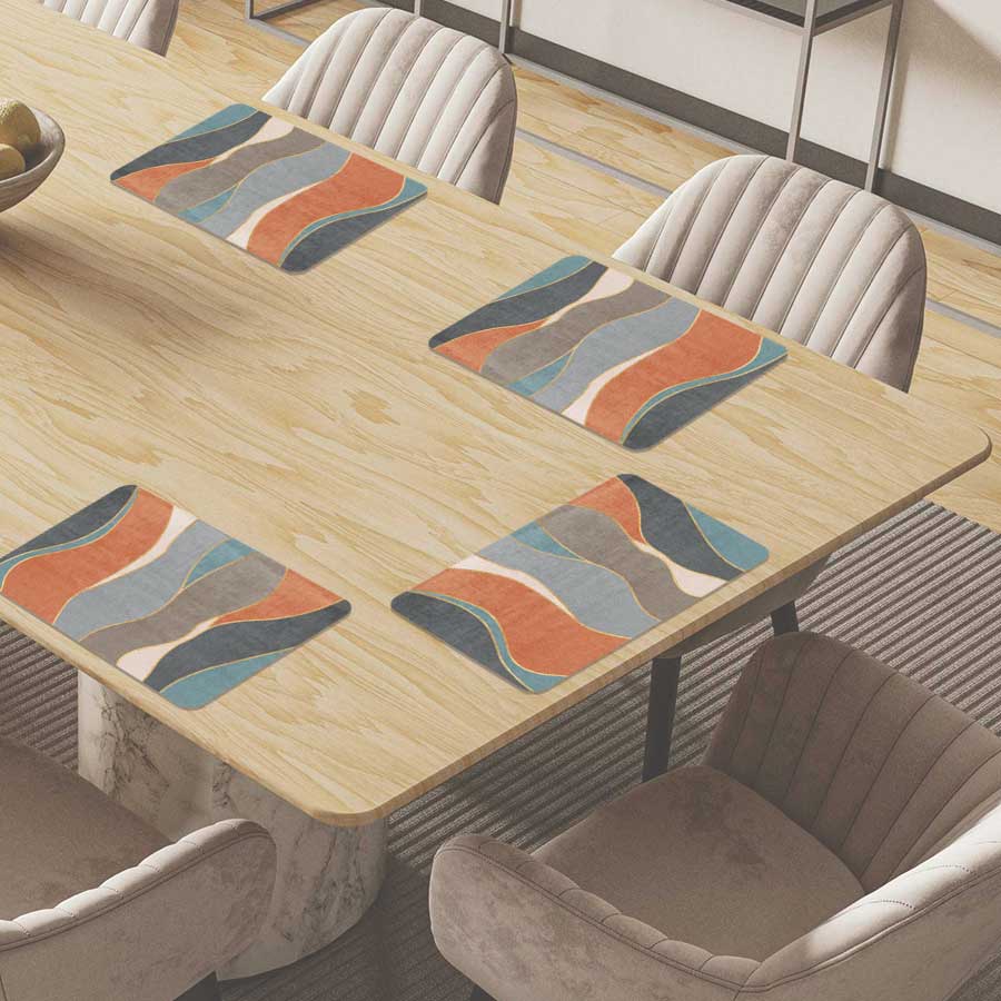 Placemat - Abstracte golven