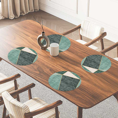 Placemat - Groene rechthoeken