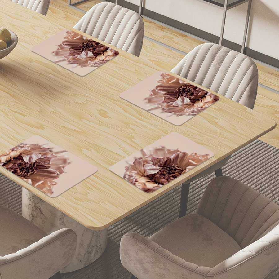 Placemat - Gedroogde chrysant