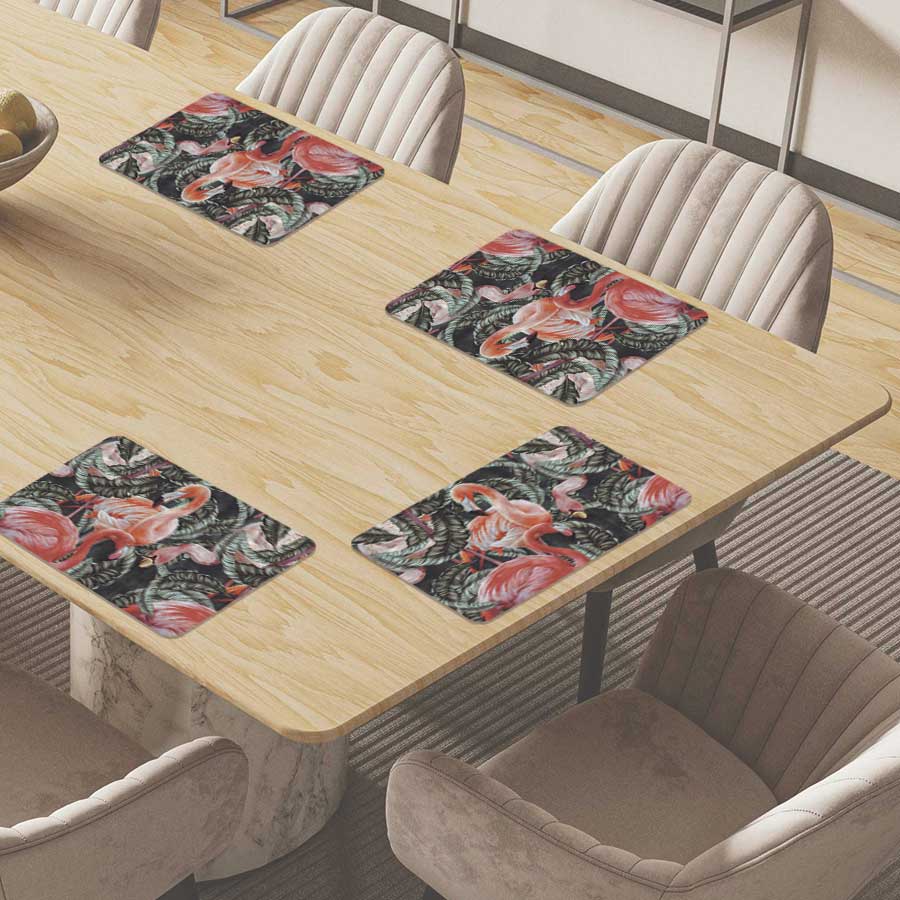 Placemat - Tropische flamingo’s