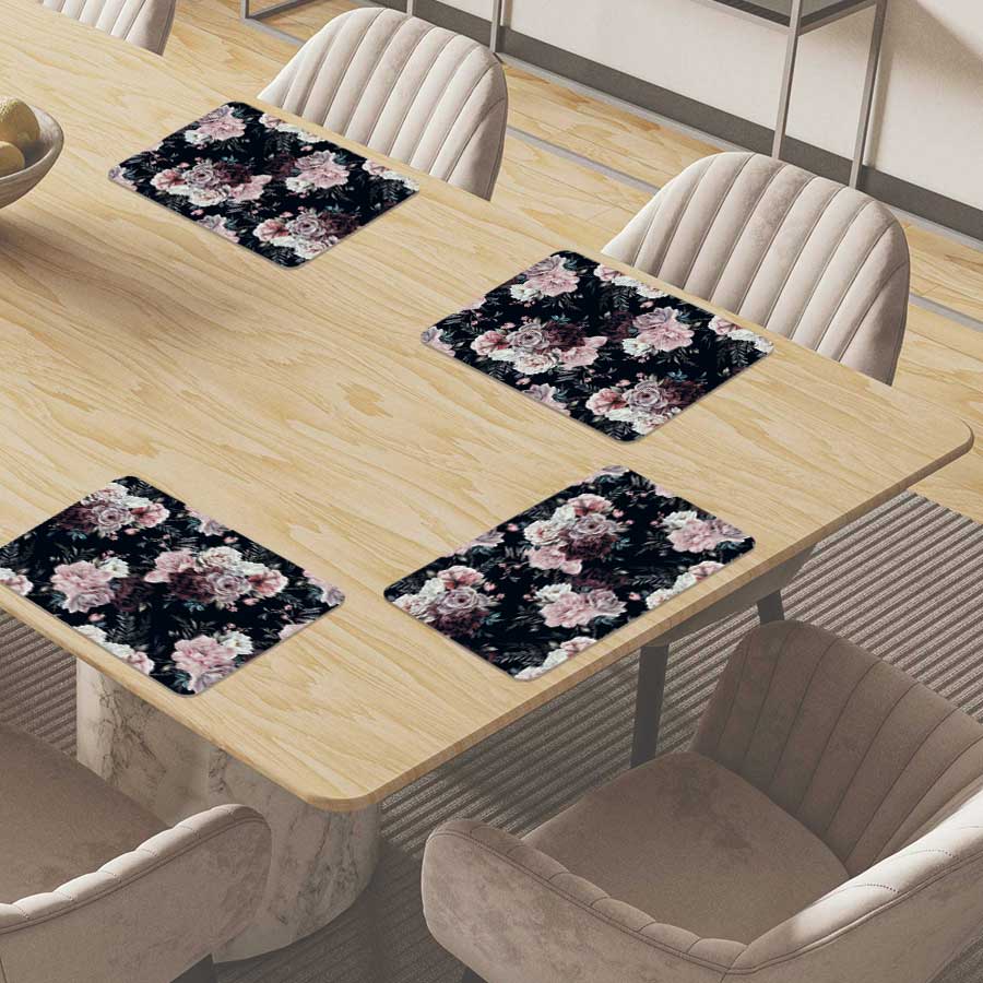 Placemat - Floral roze