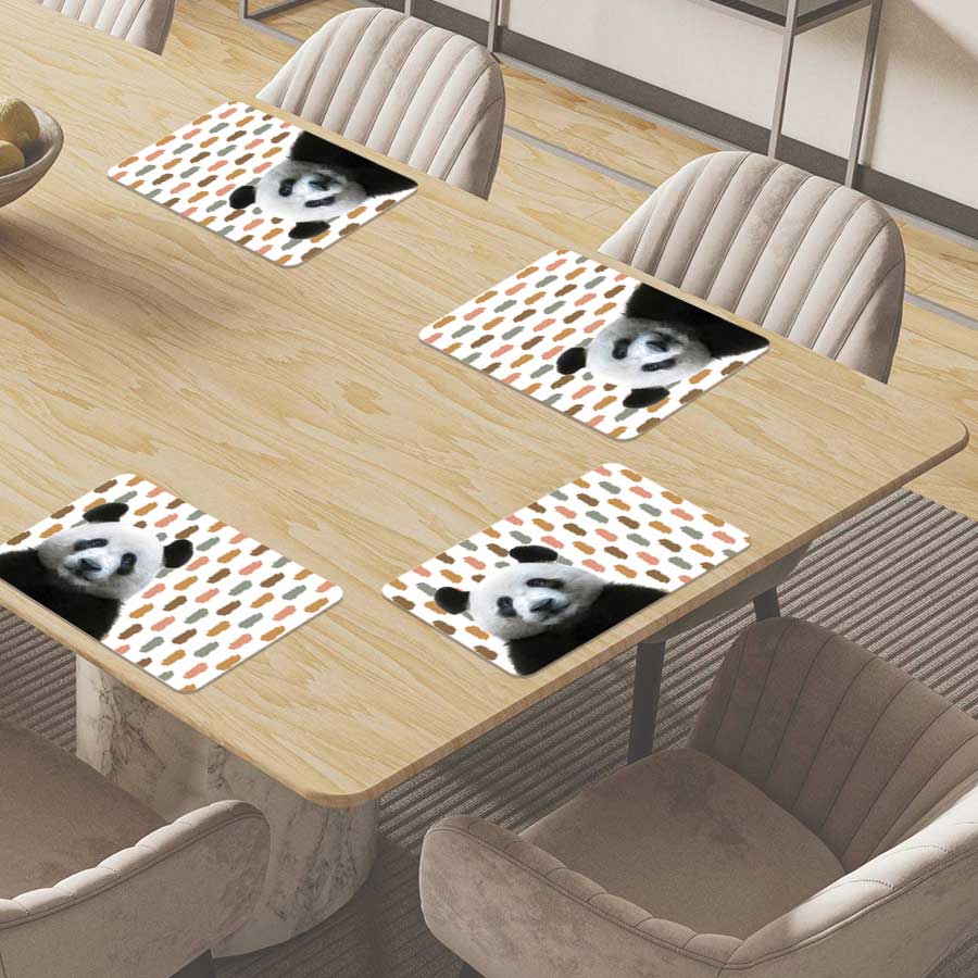 Placemat - Funny panda vlekken