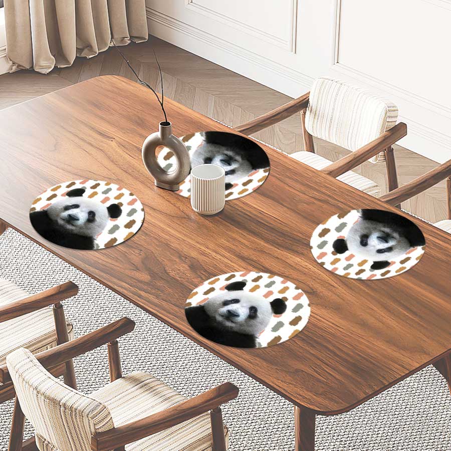 Placemat - Funny panda vlekken