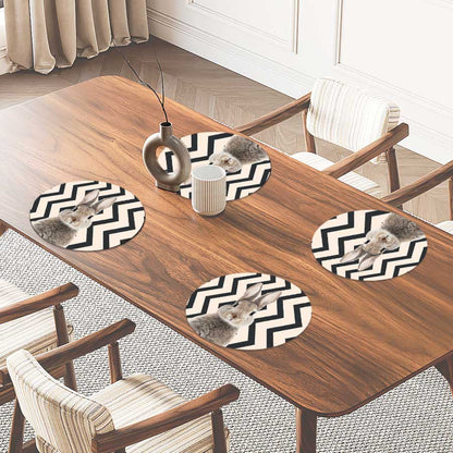 Placemat - Funny konijn zigzag