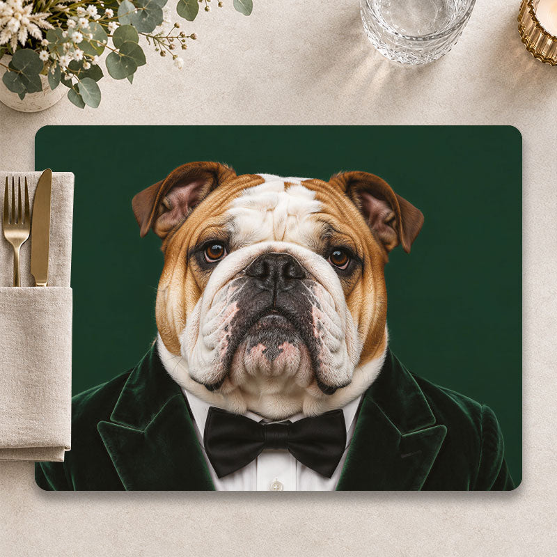 The Aristocrat – Luxe Bulldog placemat