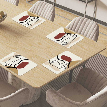 Placemat - Gezicht met hartje