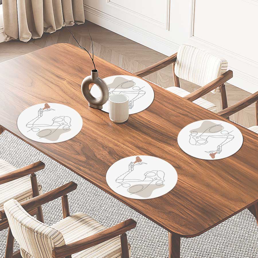 Placemat - Vrouw met vogel