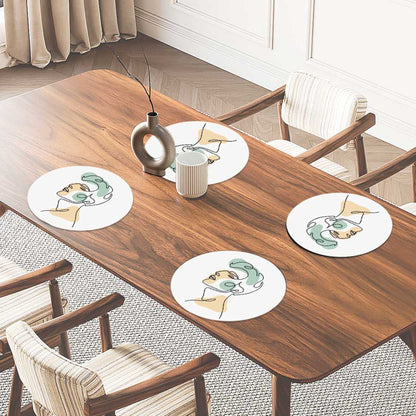 Placemat - Man in één lijn