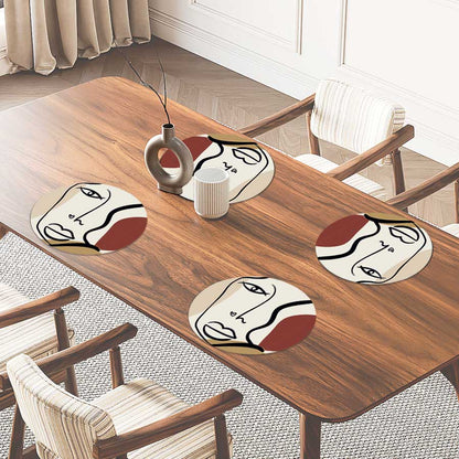 Placemat - Gezicht met hartje