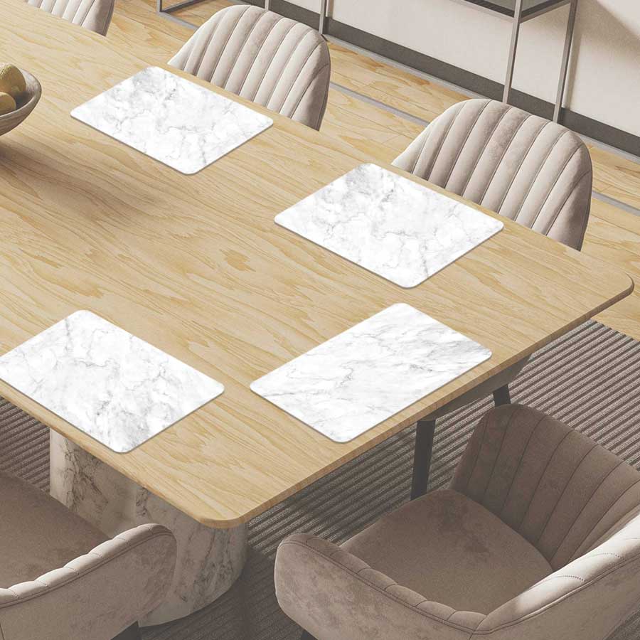Placemat - Marmer Intens Wit