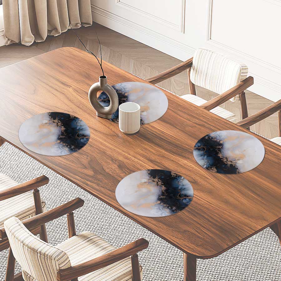 Placemat - Marmer Blauw-Paars