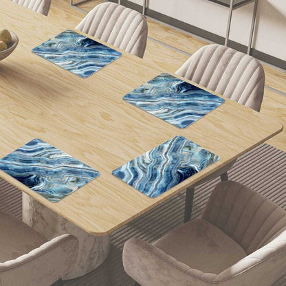 Placemat - Marmer natuurlijk blauw