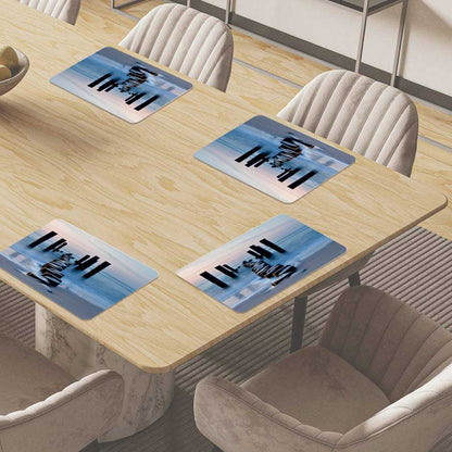 Placemat - Golfbreker op het strand