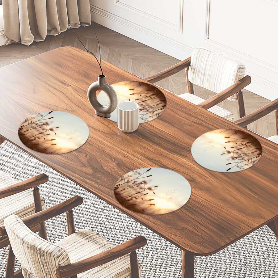 Placemat - Dandelion zonsondergang