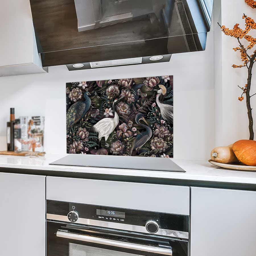 Spatscherm - Tropische vogels