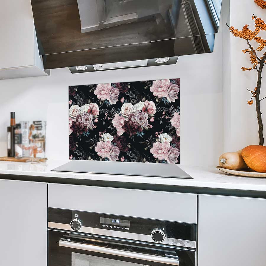 Spatscherm - Floral roze