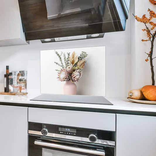 Spatscherm - Gedroogde bloemen