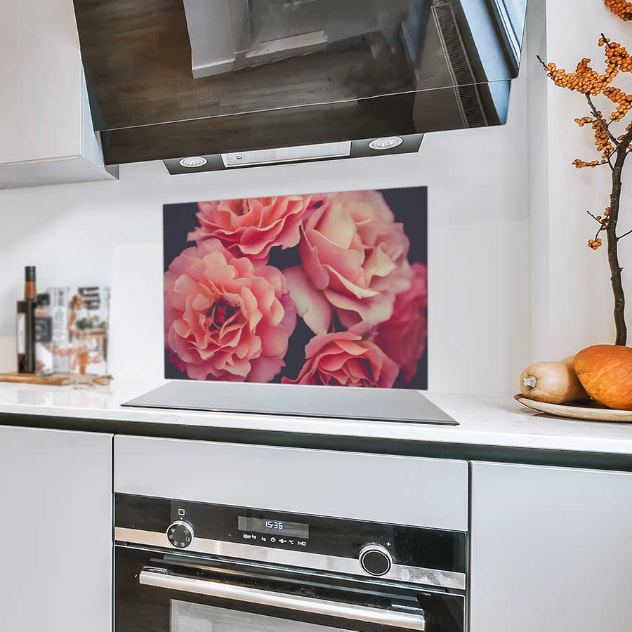 Spatscherm - Rozen close-up