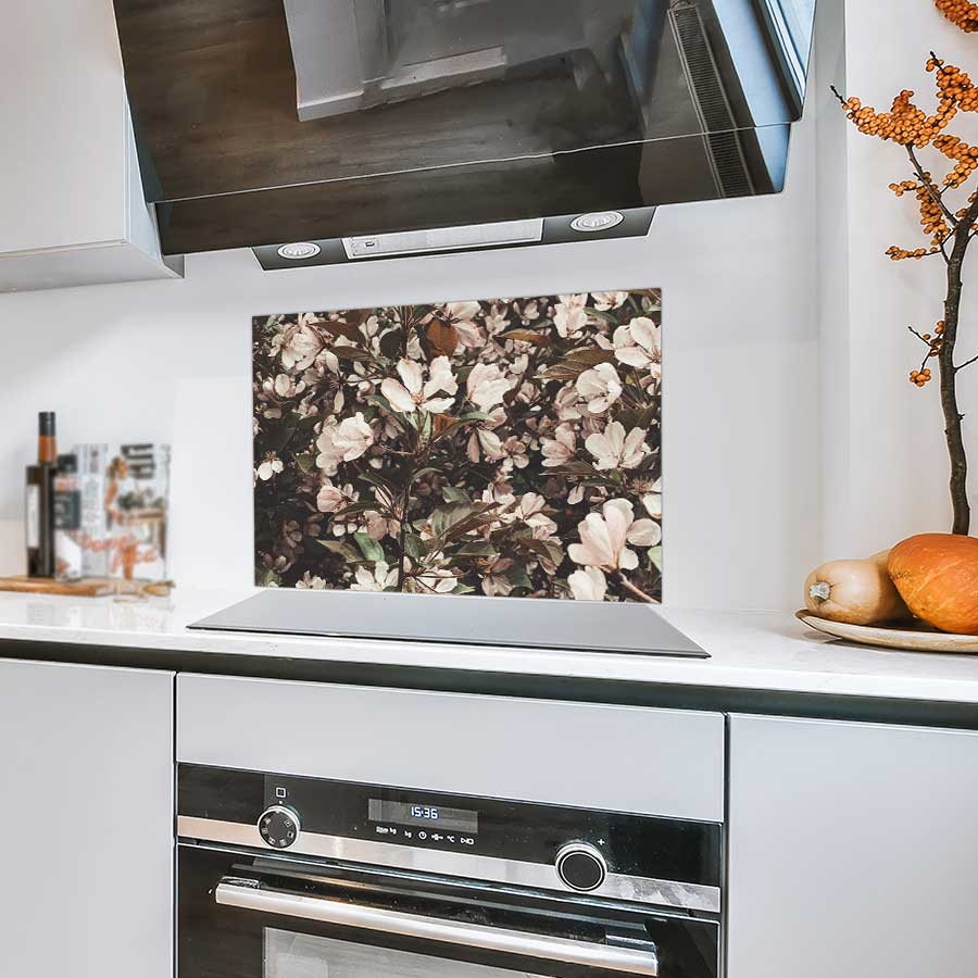 Spatscherm - Lente bloemen