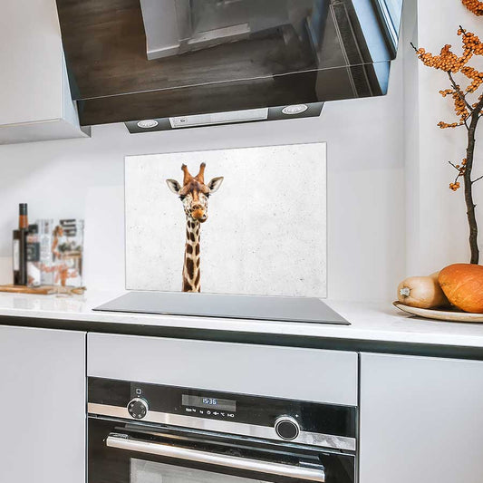 Spatscherm - Funny giraf beton