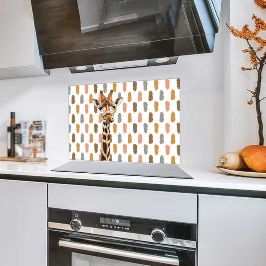 Spatscherm - Funny giraf vlekken