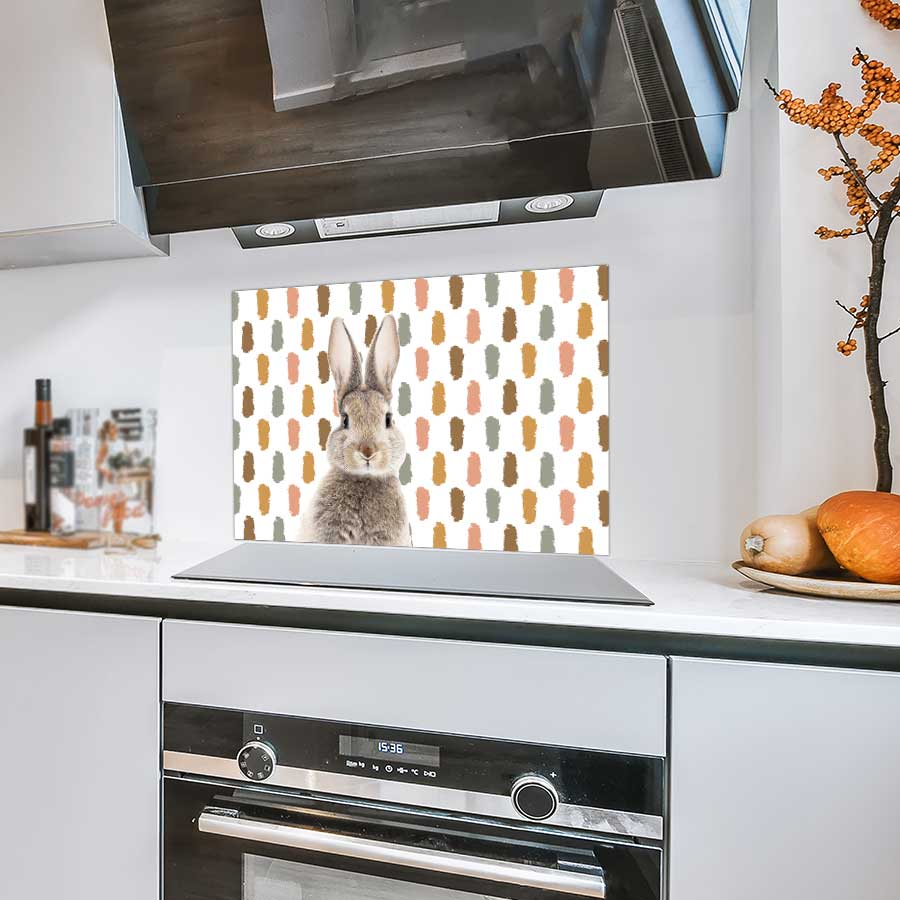 Spatscherm - Funny konijn vlekken