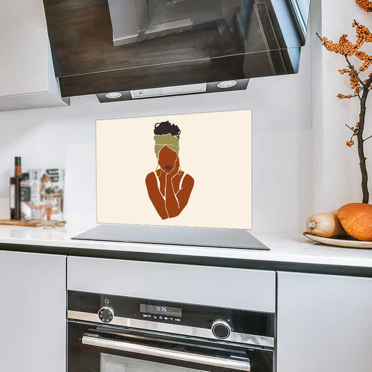 Spatscherm - Afrikaanse vrouw