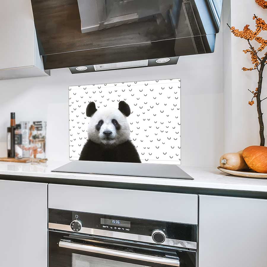 Spatscherm - Funny panda fugler